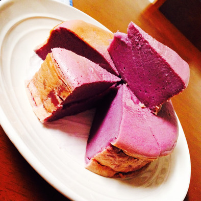 超簡単♡紫芋のとろふわケーキの写真