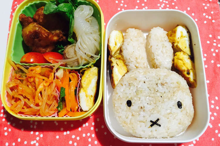 簡単 キャラ弁 ミッフィー うさぎ レシピ 作り方 By ダンゴ クックパッド 簡単おいしいみんなのレシピが374万品