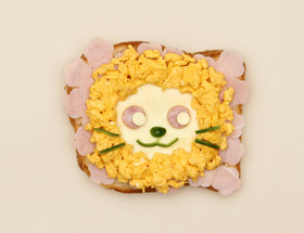 HBで簡単オープンサンドイッチ:らいおん
