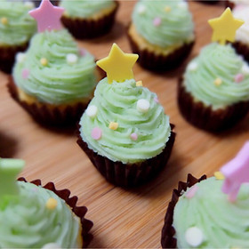 クリスマスツリー☆ ポテトサラダ バジル