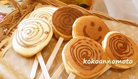 パンケーキアート♡ぺろぺろキャンディー風