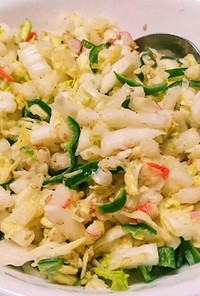簡単☆白菜とピーマンのカニかまサラダ