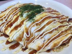 簡単!半熟卵のオムそば♪