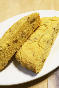 納豆と米粉のコーンパン
