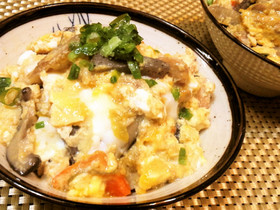 リメイク★鶏汁【みそ味変わり親子丼】♪