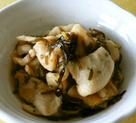 聖護院大根と塩昆布の浅漬け(精進料理)