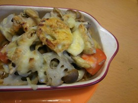 ほくほく⭐根菜の和風グラタン