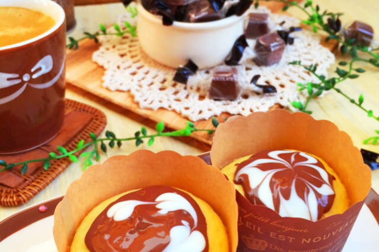 Hmカップケーキにチョコアートしよ レシピ 作り方 By Akaru クックパッド 簡単おいしいみんなのレシピが376万品