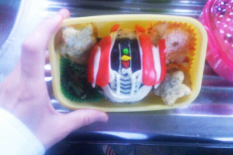 仮面ライダー 電王キャラ弁 レシピ 作り方 By 琉愛 クックパッド 簡単おいしいみんなのレシピが356万品