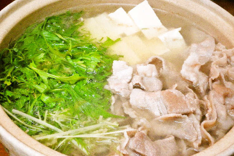 超簡単 豚と水菜と豆腐の鍋 レシピ 作り方 By ｙａｎａｎａ クックパッド 簡単おいしいみんなのレシピが352万品