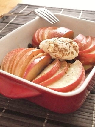 レンジで♪りんごと薩摩芋のホットデザートの画像