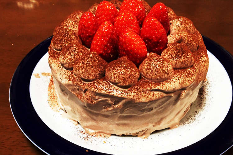 ココアのデコレーションケーキ 乳不使用 レシピ 作り方 By ラ みーこ クックパッド