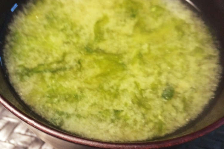 朝食に夕食に簡単５分 あおさのお味噌汁 レシピ 作り方 By Anglique クックパッド