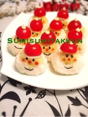 クリスマス☆サンタのお寿司♡の写真
