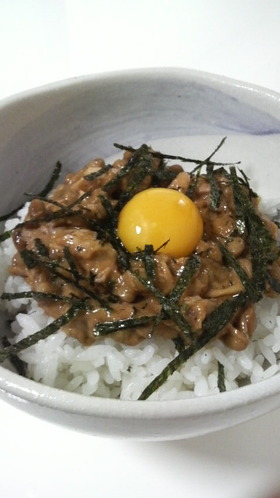 簡単おいしい★ツナ納豆丼