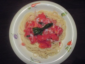 冷製トマトパスタ☆