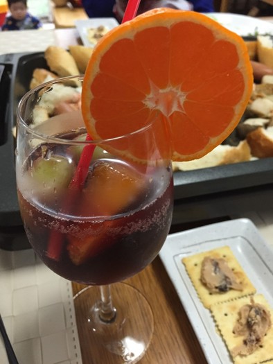 冷凍フルーツのノンアルコールサングリアの写真
