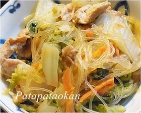 豚肉と白菜、春雨煮
