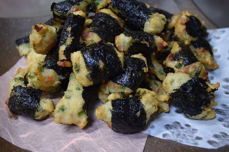 ストウブで揚げ物ふわふわ山芋の海苔巻揚げ レシピ 作り方 By さなえのおうちご飯 クックパッド