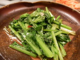 青菜のササッと中華風炒め