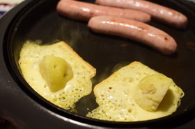 ホットプレートでラクレット