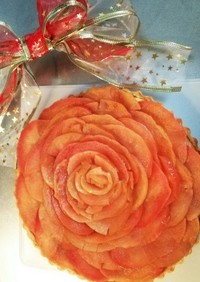 お花みたい！りんごのベイクドチーズタルト