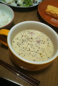 【簡単】白菜の和風豆乳スープ