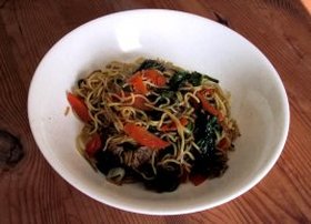 醤油味の焼きそば♪
