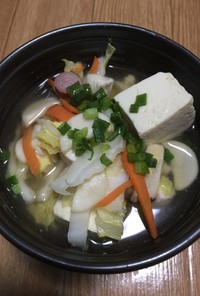 さっぱり白菜と豆腐のスープ