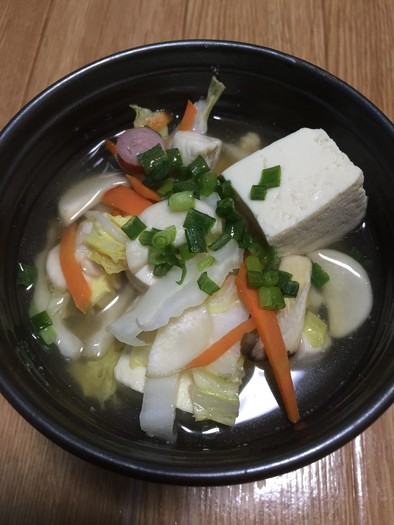 さっぱり白菜と豆腐のスープの写真