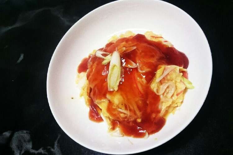 超簡単 かに玉の素で作る天津飯 レシピ 作り方 By Yoshimin Cooking 管理栄養士 楽天レシピ