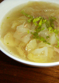 ツナと白菜のスープ