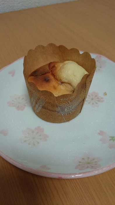 ブルーベリージャムのカップケーキの写真