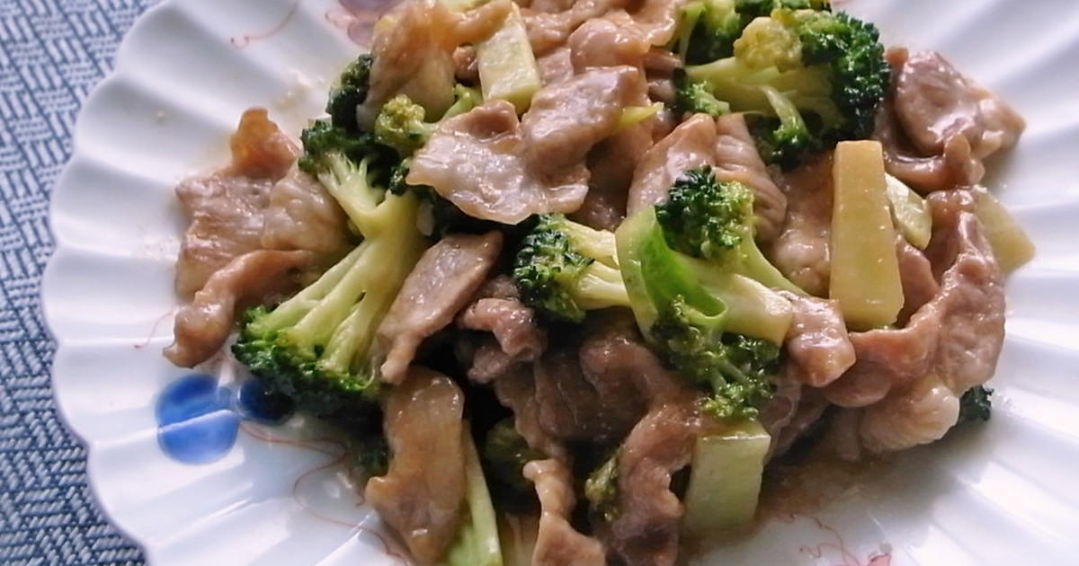 ブロッコリーと豚こま肉の中華炒め レシピ 作り方 By Moj クックパッド