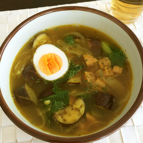 スープカレー風の雑穀スープ