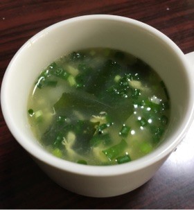 白ネギで★ごま香る中華スープの画像