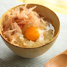 じゃことしょうがのあったかおかか卵雑炊