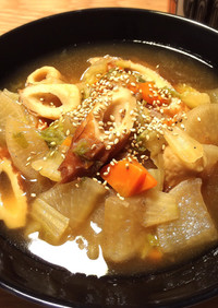 大根と白菜の中華風スープ煮込み