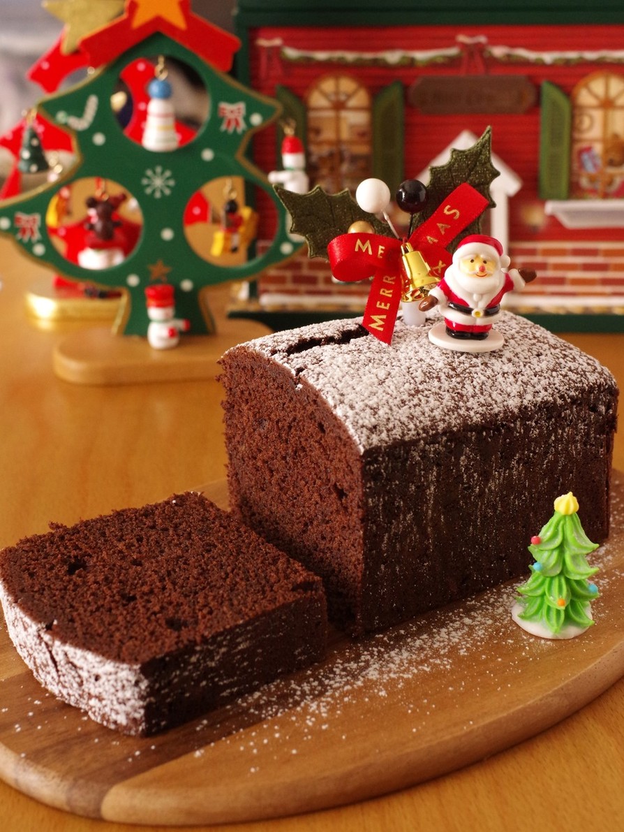 HMで超簡単クリスマスチョコレートケーキの画像