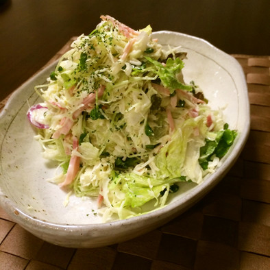 【低糖質おつまみ】カット野菜の簡単サラダの写真