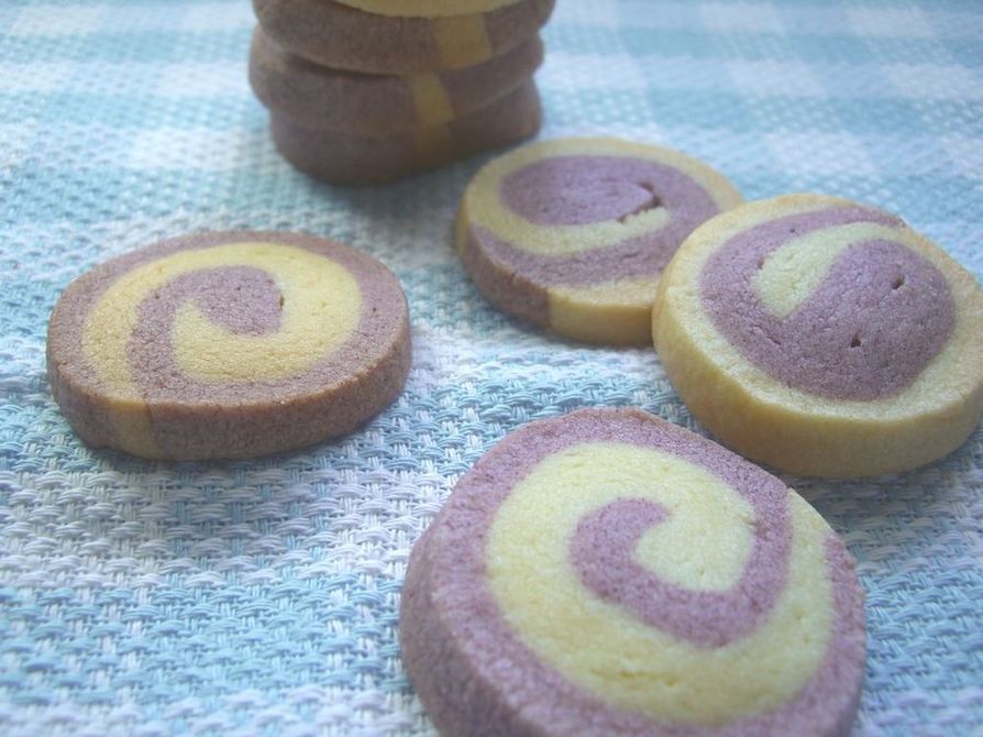 ■紫芋の渦巻きクッキー■の画像