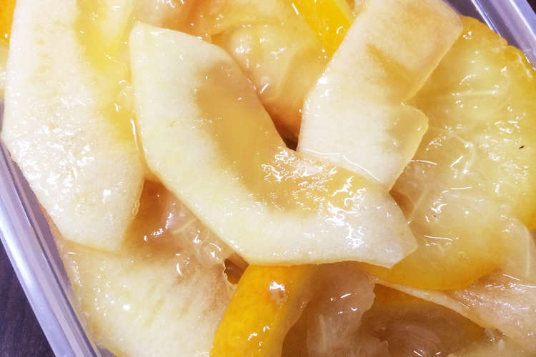リンゴと柚子の砂糖漬け レシピ 作り方 By なるひと クックパッド 簡単おいしいみんなのレシピが367万品
