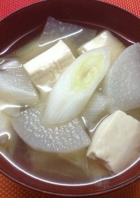 簡単☆大根と豆腐のスープ