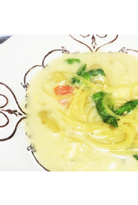 【リメイク】豆乳味噌のスープスパゲッティ