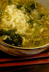 『春雨』のグリーンスープ