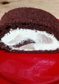 シュコラサンファリーネのロールケーキ