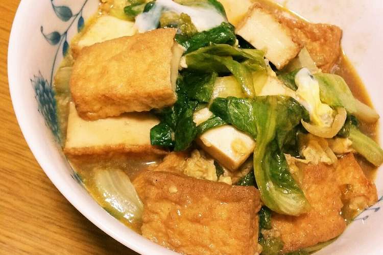 レタスと絹厚揚げの簡単ソース炒め レシピ 作り方 By マロンlove クックパッド 簡単おいしいみんなのレシピが358万品