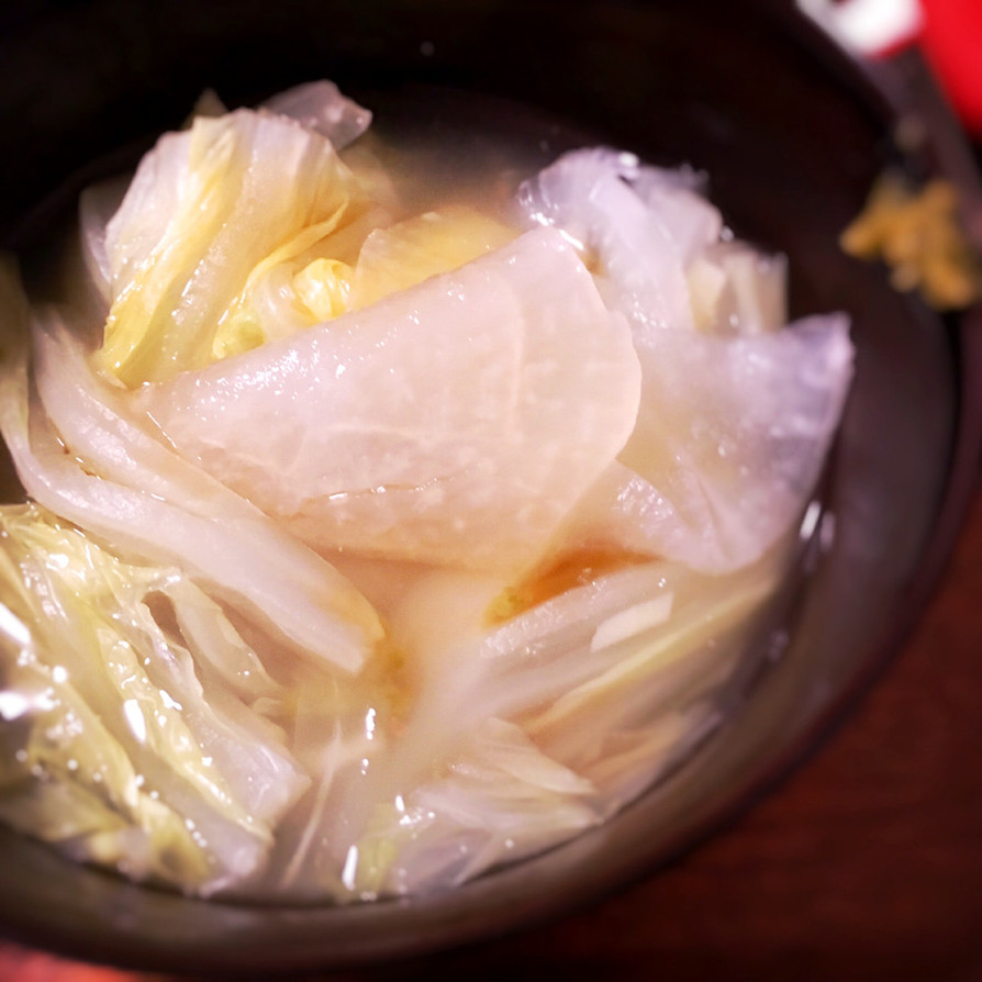 大根と白菜のポン酢スープの画像
