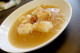 梅と大根おろしのしょうがスープ