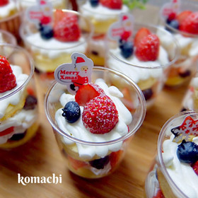 クリスマス会に♡小分けのクリスマスケーキ